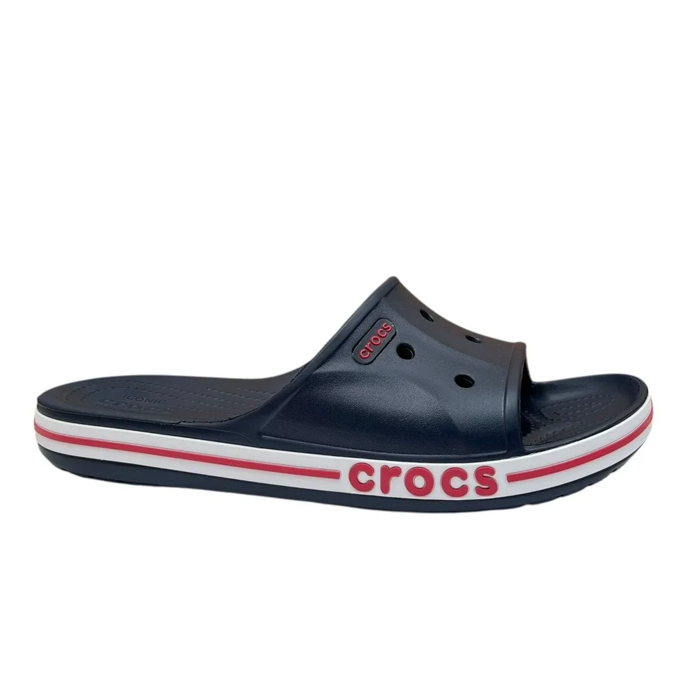 Crocs Bayaband Mens Slide Sandals Size 10 Navy Blue Water‎ Friendly Lightweight
